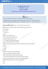 Đề thi học kì 1 Địa lí 11 CD - Đề số 1
